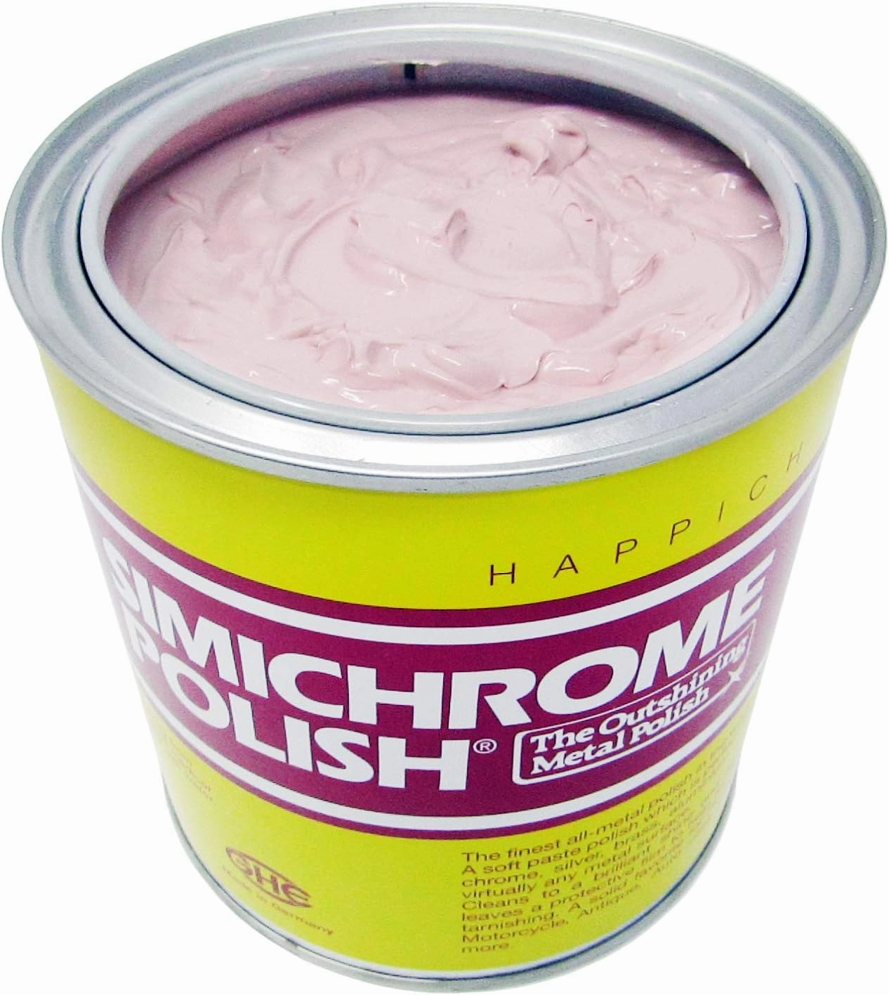 Rosenthal Collection Simichrome all Metal Polish Can with Polishing Cloth Chrome and Metal polishing (1000g, 3-Pack & 1 cloth)
