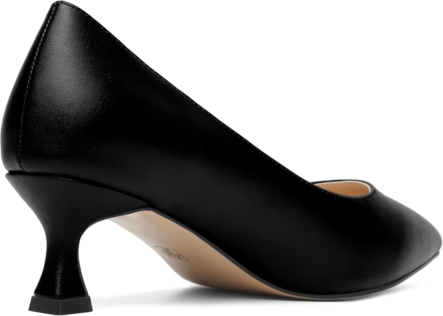 ROSERWISH Womens Casual Pointed Toe Slip On Classic Matte Office Kitten Low Heel Pumps Dress Shoes 2 Inch