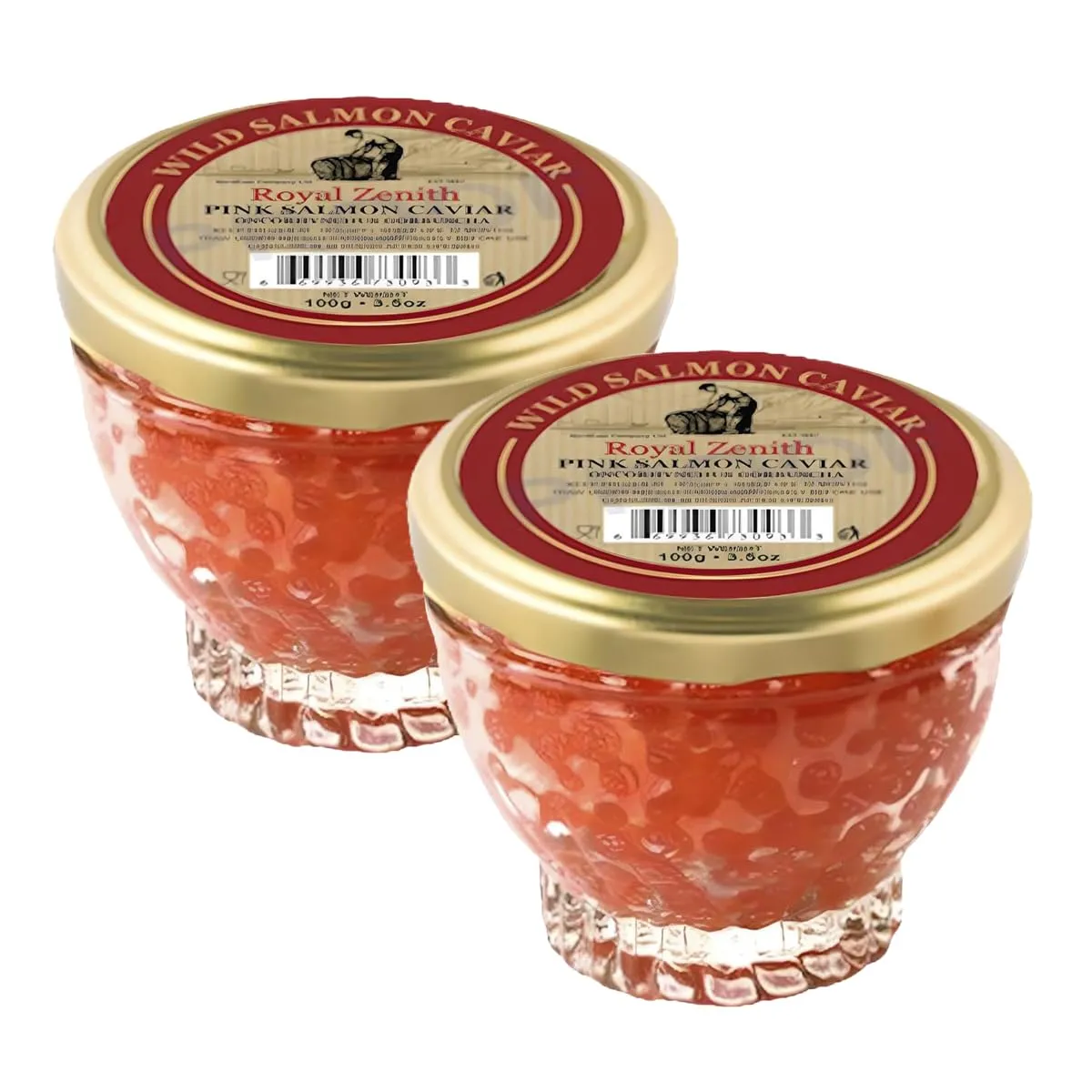 Royal Zenith Red Salmon Caviar 100g/ 3.5 oz - Set of 2