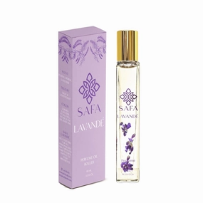 SAFA Lavandé Fragrance Oil Roller (No Alc) French Lavender Scent & English Petals | Organic Oil for Women & Men | 10 mL (.33 fl Oz)