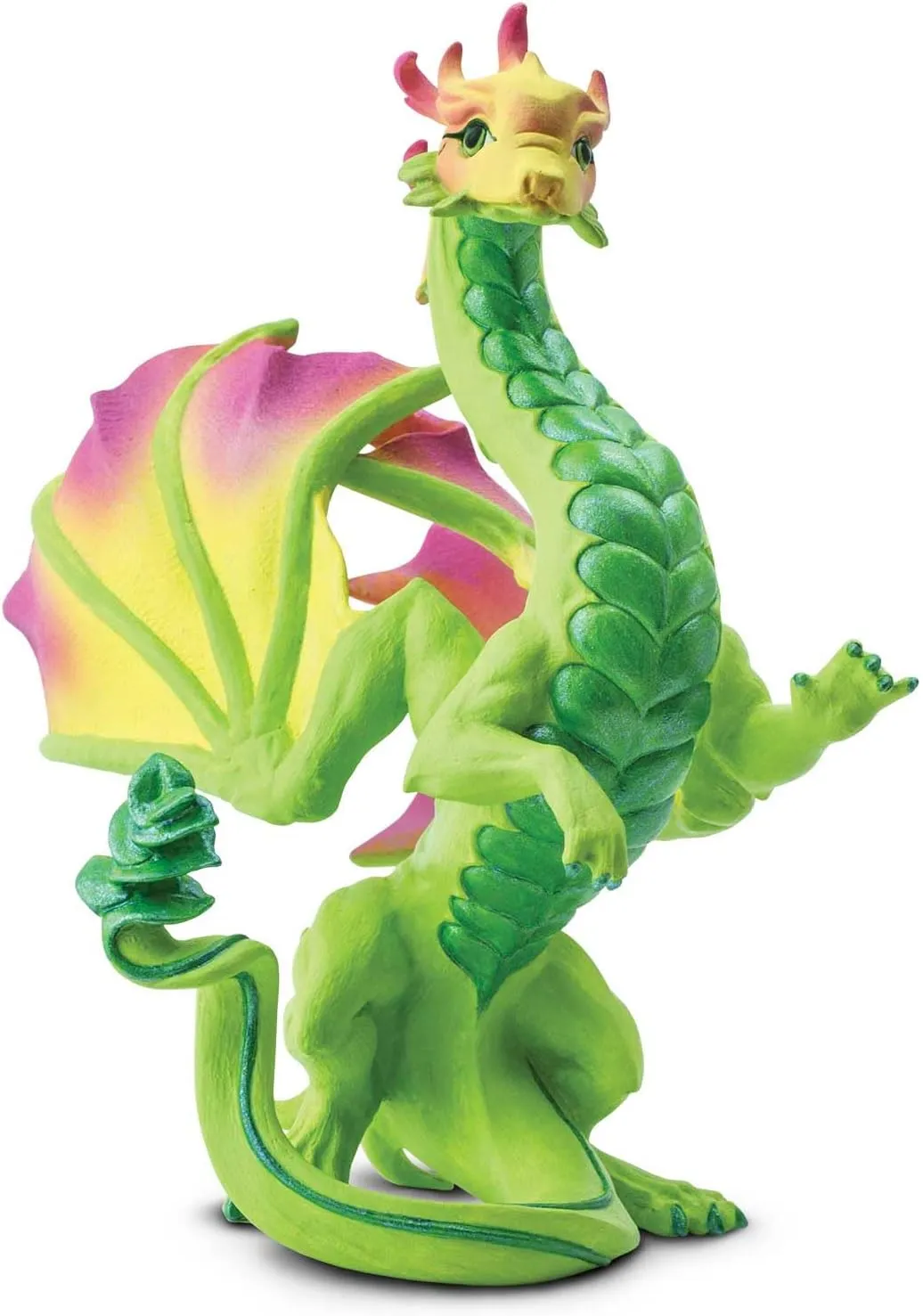 Safari Ltd. Flower Dragon Figurine - Detailed Vibrantly-Colored 4.5" Model Figure - Fun Fantasy Play Toy for Boys, Girls & Kids Ages 4 