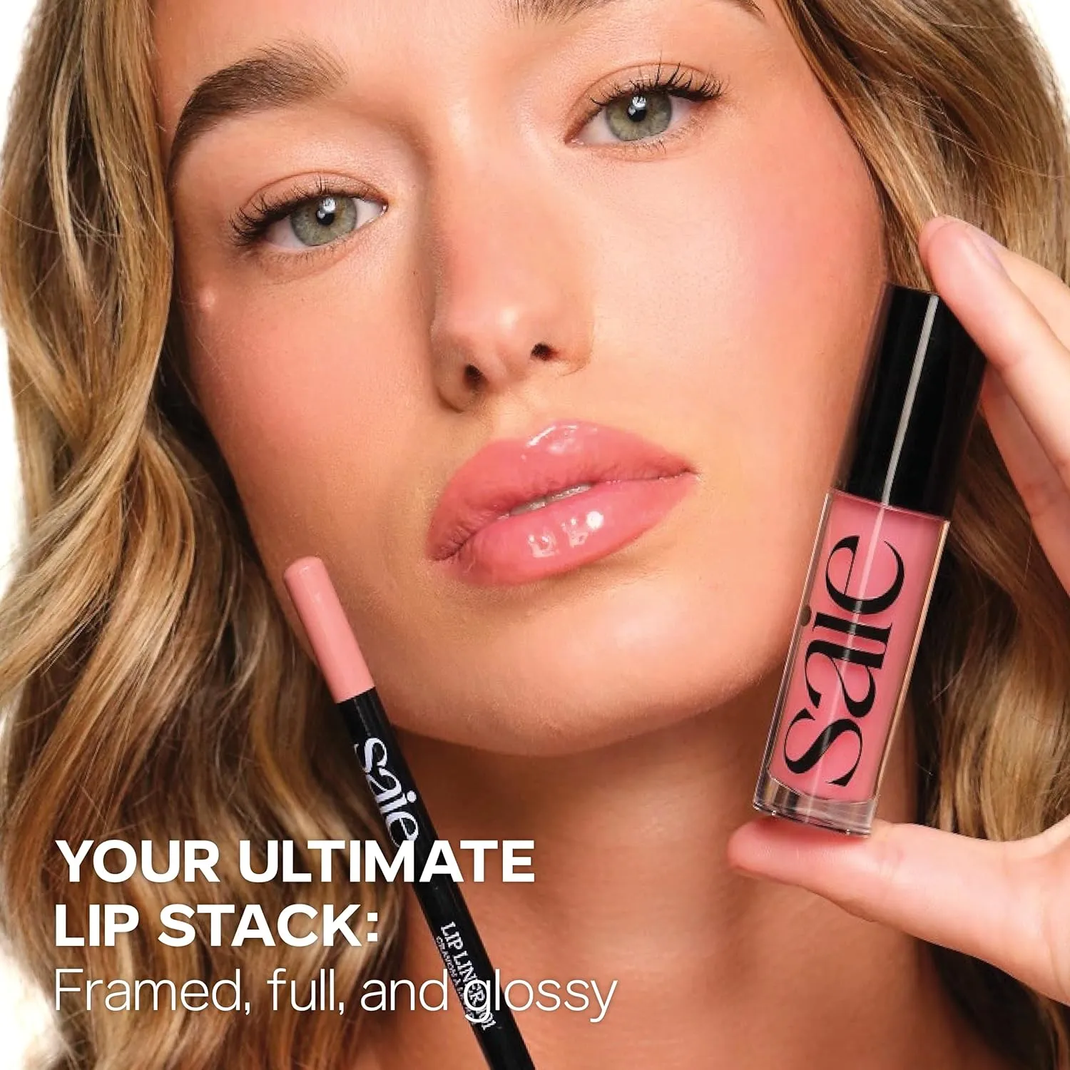 Saie Glossybounce - Hydrating Lip Gloss and Tinted Lip Oil Hybrid with Hyaluronic Acid & Jojoba Oil for Non-Sticky, Ultra-Shiny, Plump & Soft Lips - Everyday Makeup Essential - Remix (.17 oz)