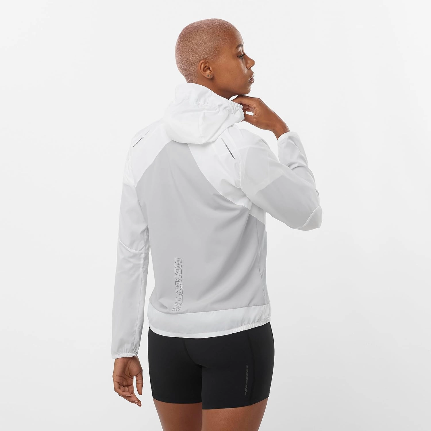 Salomon Women's Bonatti Cross Full Zip Wind Jacket for Trail Running
