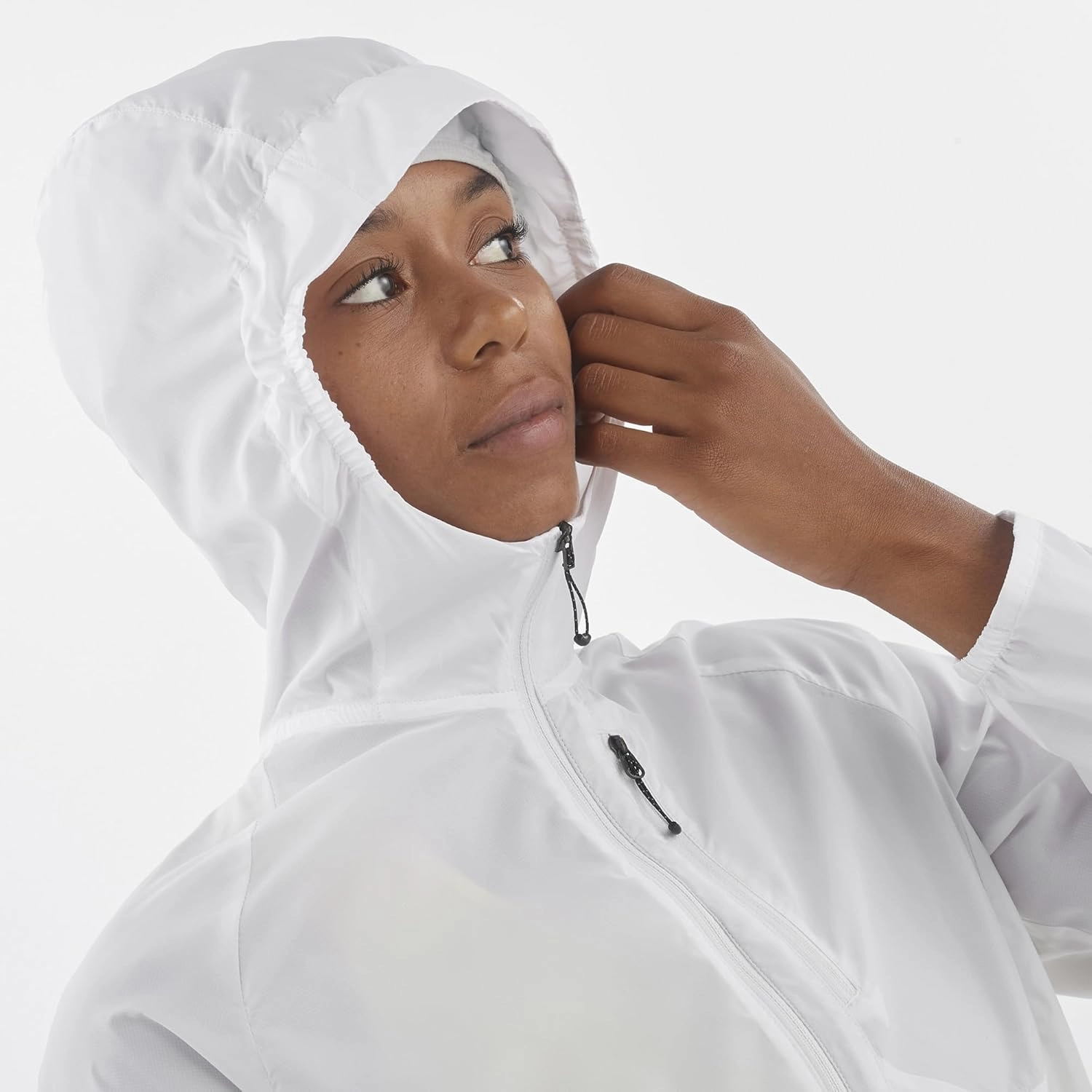 Salomon Women's Bonatti Cross Full Zip Wind Jacket for Trail Running