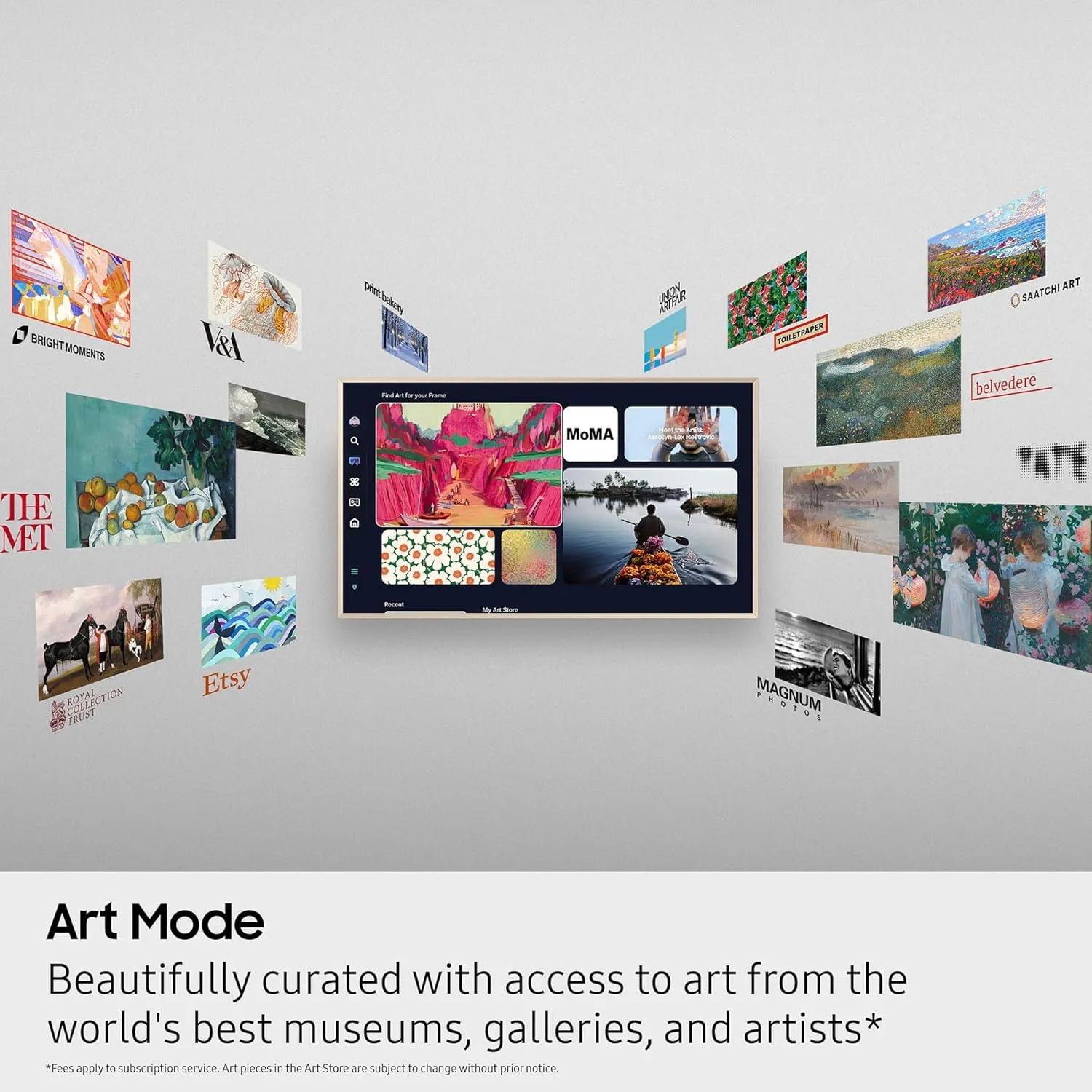SAMSUNG 55-Inch Class The Frame LS03F 4K QLED Smart TV (2025 Model) Modern Frame Design, NQ4 AI Gen2 Processor, Art Mode, Artful Picture Quality, Samsung Vision AI, Alexa Built-in