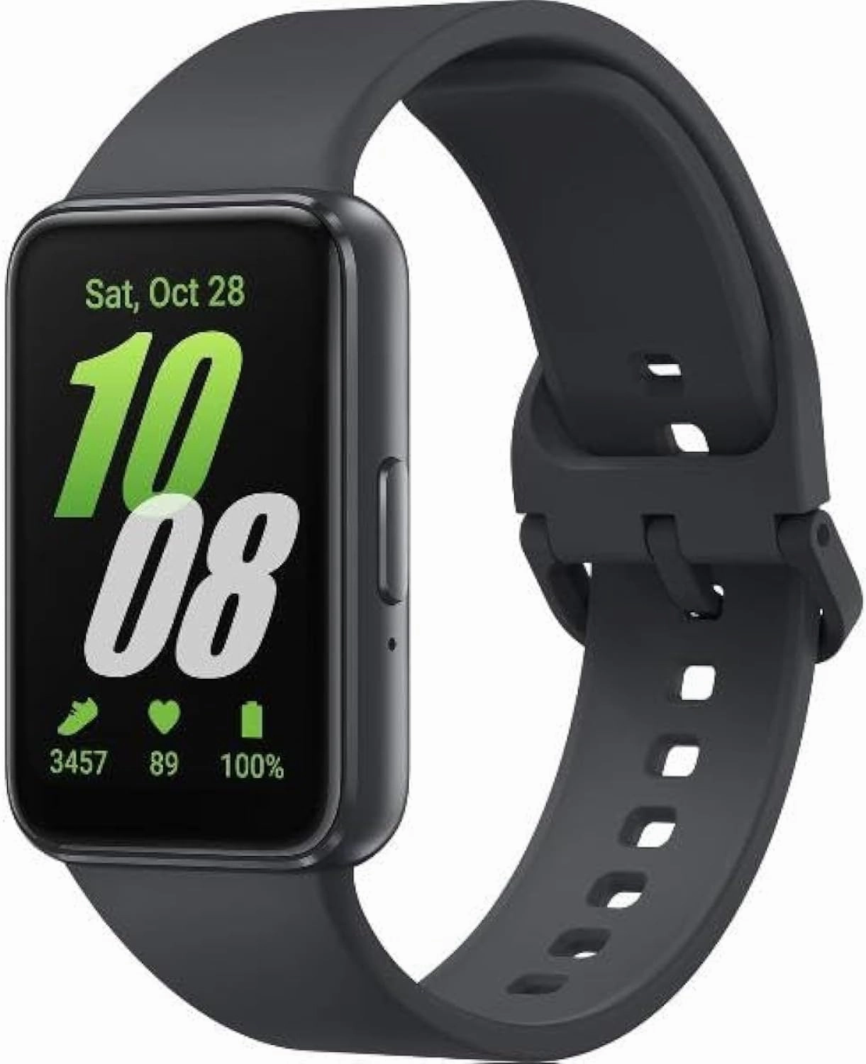 SAMSUNG Galaxy FIT 3 [2024] 1.6" AMOLED Display | 14 Days Battery Life | 100  Watchfaces | 100  Exercise Modes | International Model - (Black)