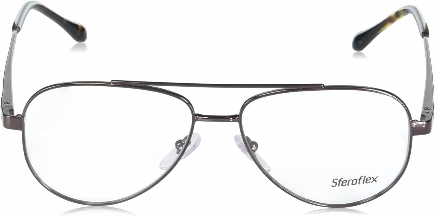 Sferoflex Men's Sf2297 Aviator Prescription Eyewear Frames