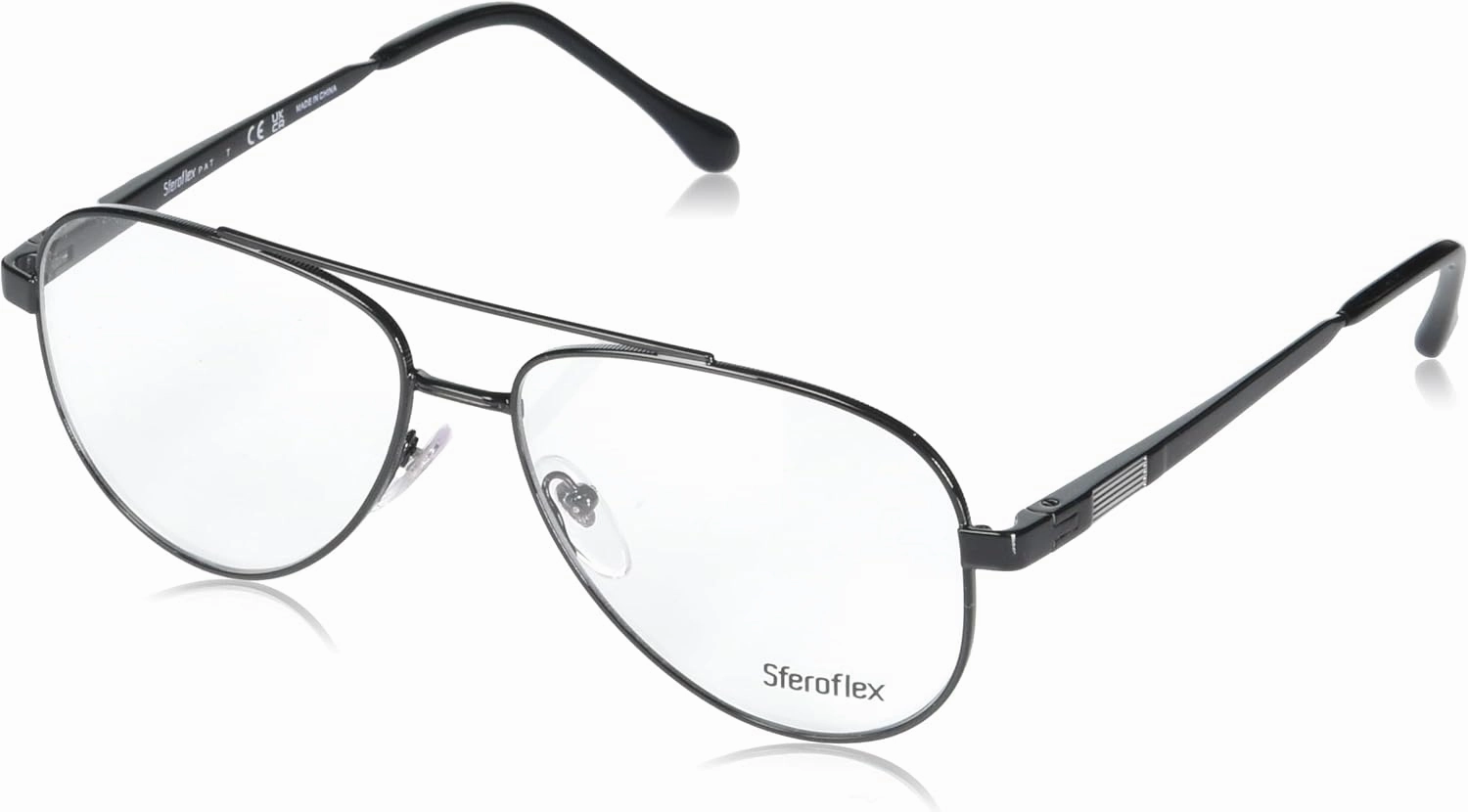 Sferoflex Men's Sf2297 Aviator Prescription Eyewear Frames
