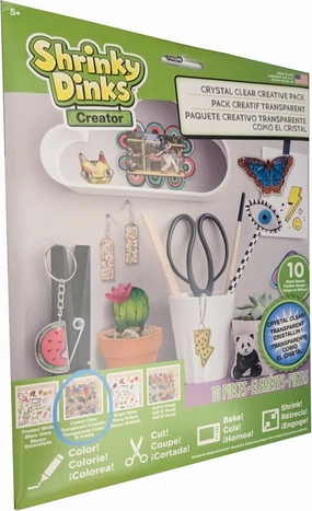 Shrinky Dinks Creative Pack 10 Sheets Crystal Clear Kids Art and Craft Activity
