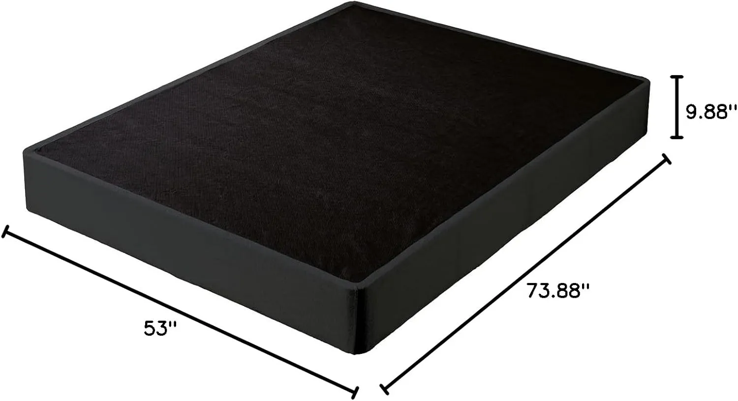 Signature Design by Ashley 10" Ready to Assemble Metal Foundation, Full, Black