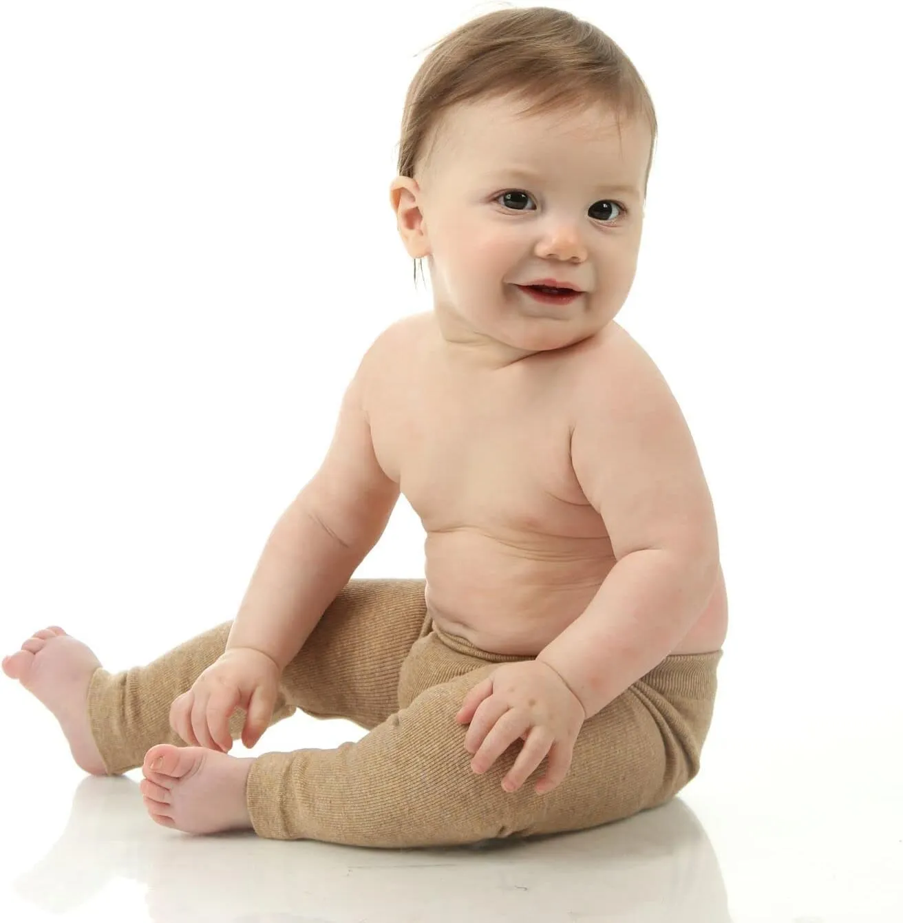 Silky Toes Baby Leggings, Toddler Seamless Panty Soft Cotton Knit Pants for Girls and Boys
