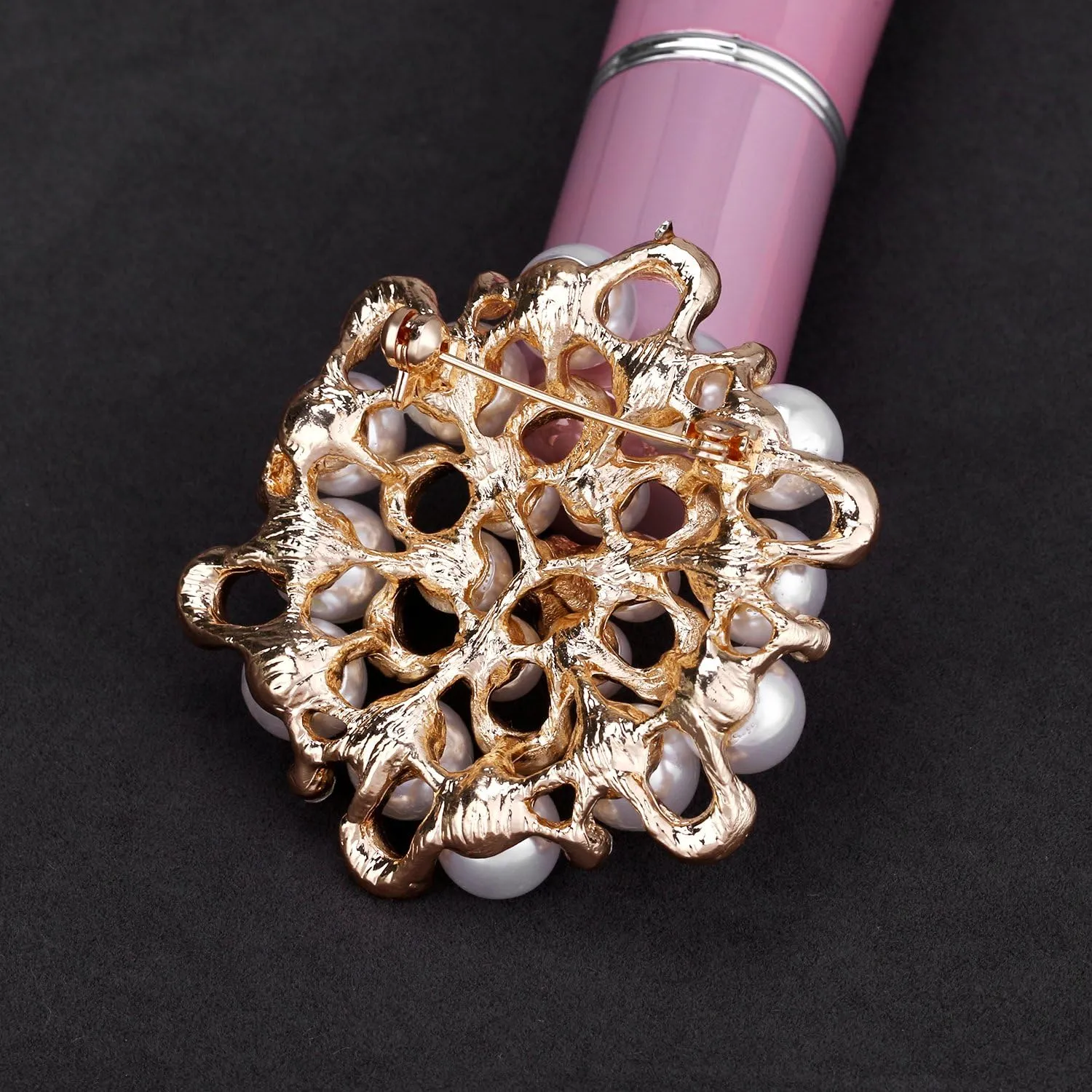 Silver/Gold/Rose Gold Plated Assorted Crystal Rhinestones Brooch Pins Set for DIY Wedding Bouquets Kit