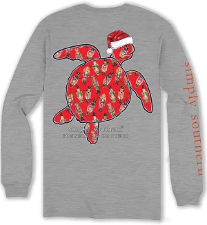Simply Southern Sea Turtle Filled with Nutcrackers - Christmas - Adult Long Sleeve