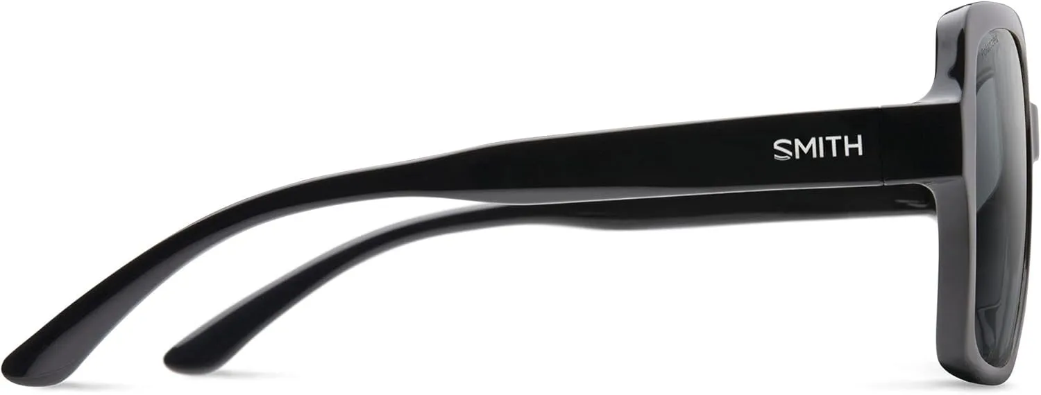 Smith Flare Sunglasses, Matte Black/chromapop Polarized Gray Green, one Size