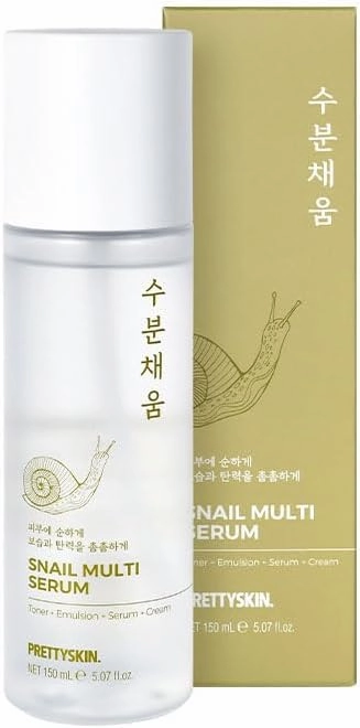 Snail Mucin Serum for face 5.07fl.oz (150ml) Toner Emulsion Serum Cream | Korean Skin Care