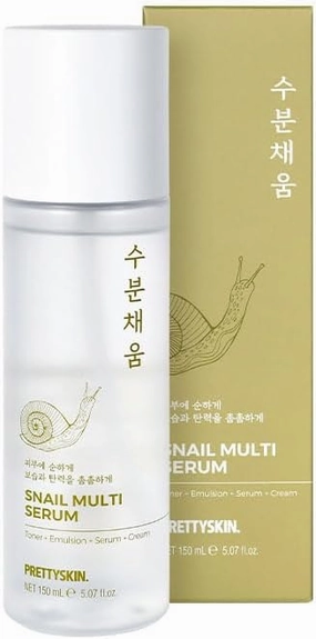 Snail Mucin Serum for face 5.07fl.oz (150ml) Toner Emulsion Serum Cream | Korean Skin Care