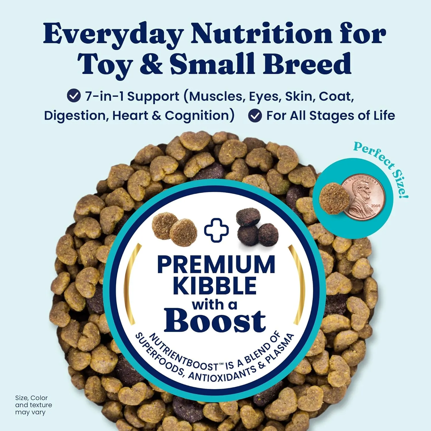Solid Gold Toy & Small Breed Dog Food Dry Small Bites – Real Bison & Healthy Whole Grain Dogfood – Potato Free, High Fiber Healthy Dog Kibble w/Probiotics for Gut Health – NutrientBoost – 3.75 lb