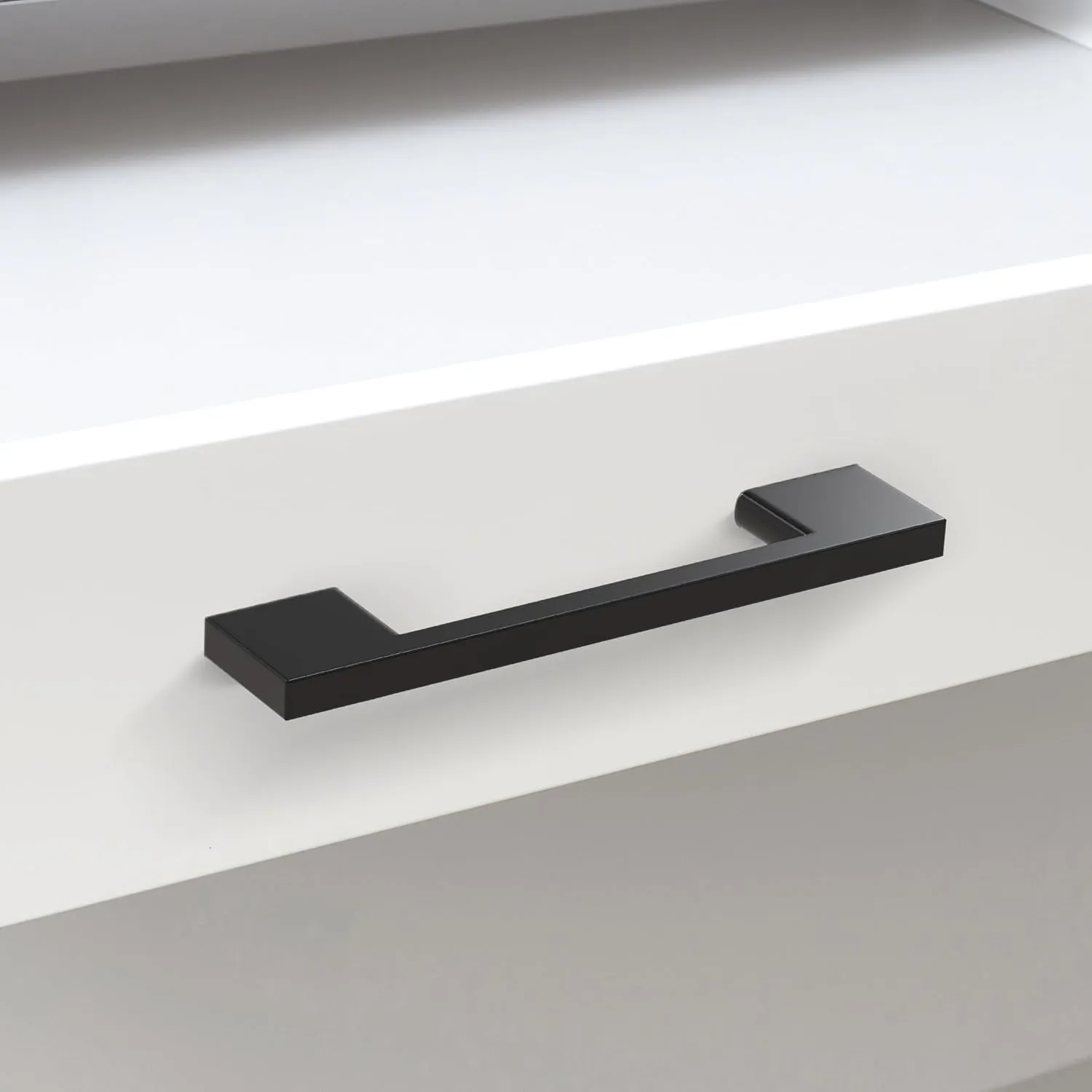 Southern Hills 5pc Matte Black Cabinet Pulls 3.75 inch (96mm) Black Handles for Cabinets, Kitchen Cabinet Handles Black - Dresser Pull, Matte Black Drawer Pulls, Vanity Cabinet Hardware, Door Pulls