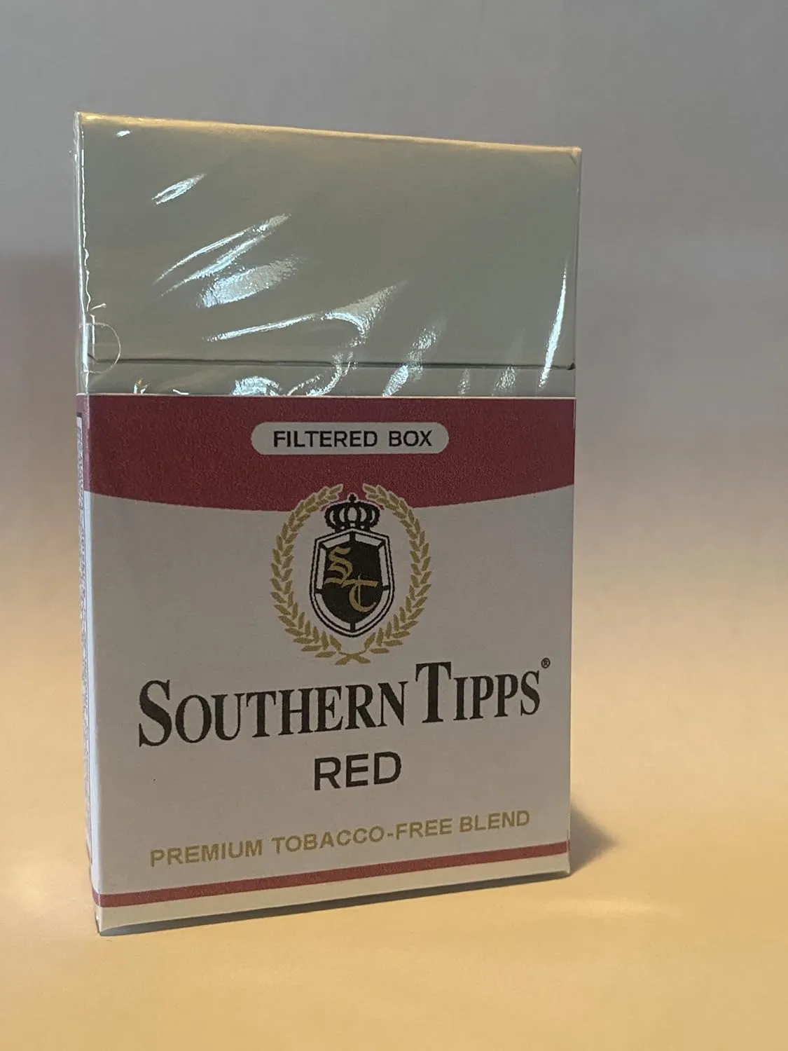 SOUTHERN TIPPS Red Herbal Cigarettes Carton (200 Sticks) – Tobacco & Nicotine-Free | Smooth, Satisfying Cigarette Alternative| Premium Herbal Blend for Realistic Smoking Experience | Pack of 10