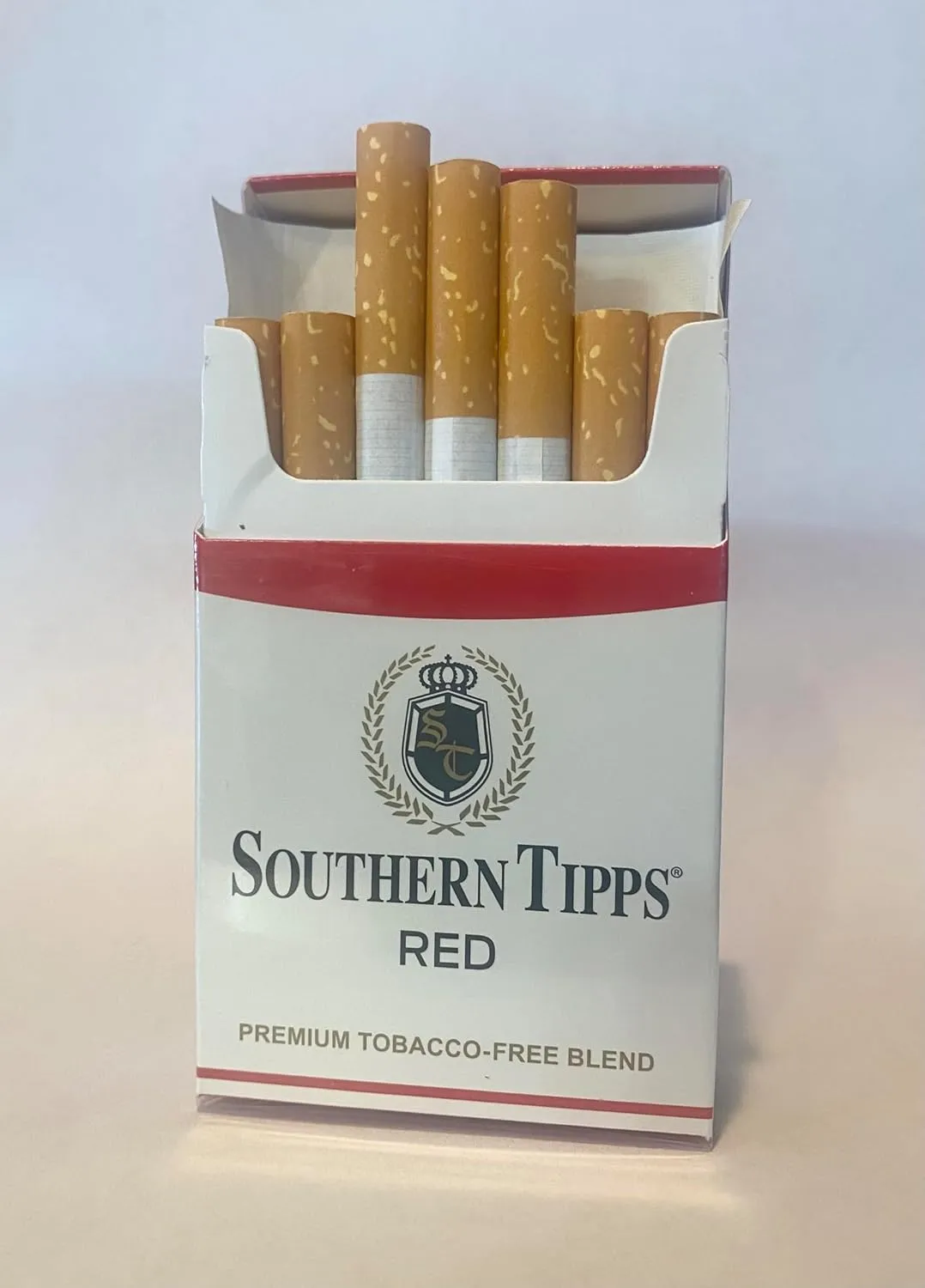 SOUTHERN TIPPS Red Herbal Cigarettes Carton (200 Sticks) – Tobacco & Nicotine-Free | Smooth, Satisfying Cigarette Alternative| Premium Herbal Blend for Realistic Smoking Experience | Pack of 10