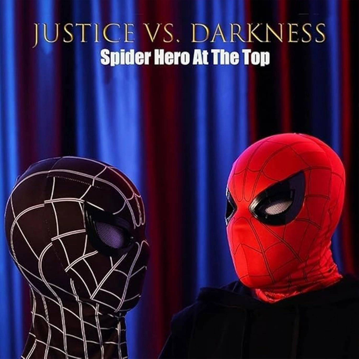 Spider Hero Mask with Moving Eyes, Realistic Spider Mask Costume for Cosplay, Birthdays Gift for Kids/Adults