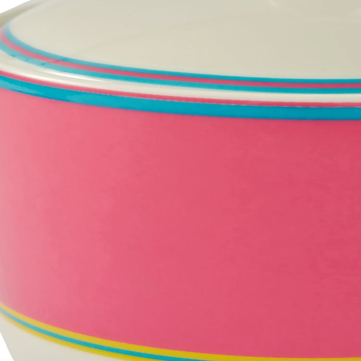 Spode Kit Kemp Calypso 12oz Sugar Bowl with Lid | Vibrant Pink | Porcelain | Dishwasher and Microwave Safe | For Tea and Coffee | Fabulous Gift | Home & Gathering Use