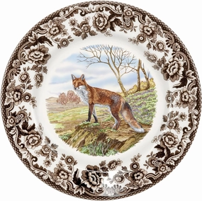 Spode Woodland Salad Plate, Red Fox, 8” | Perfect for Thanksgiving and Other Special Occasions | Made in England from Fine Earthenware | Microwave and Dishwasher Safe