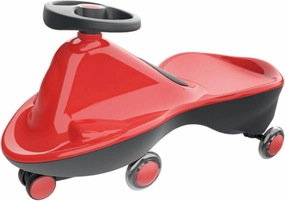 Sports Series LED Wheeled Swing car, Come Fully Assembled! (Passion Red)