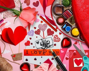 Springbok Be My Valentine 500 Piece Puzzle for Adults - Featuring Colorful Valentine Favorites