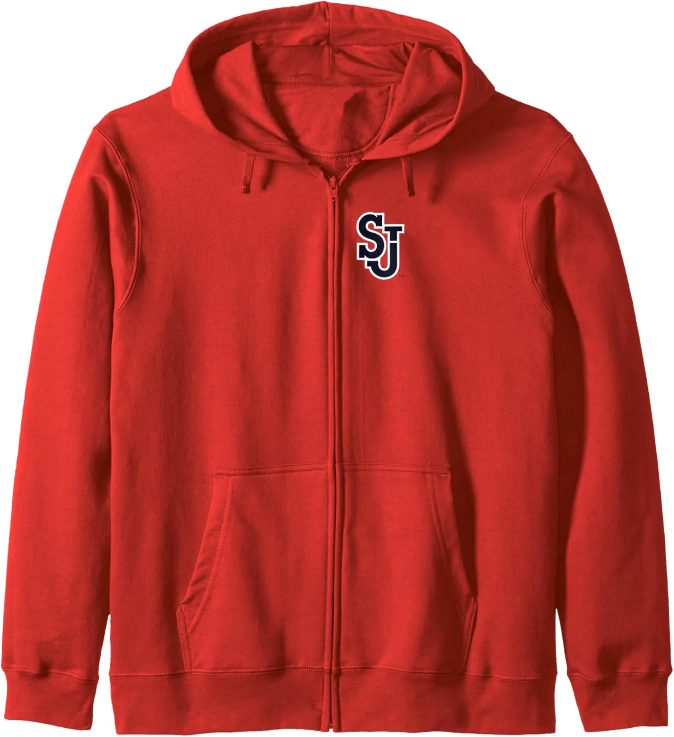 St. John's Red Storm Left Chest Icon Logo Zip Hoodie