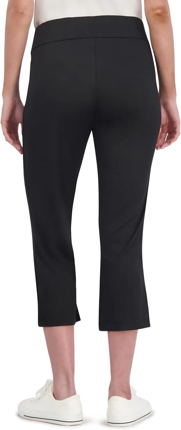 Stella Parker Women's Kick Flare Crop Capri Pants