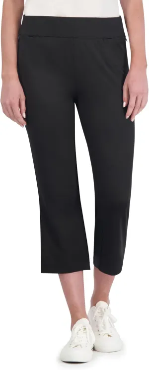 Stella Parker Women's Kick Flare Crop Capri Pants