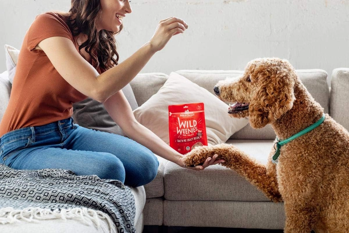 Stella & Chewy's Freeze-Dried Raw Wild Weenies Dog Treats - High-Protein Training Treats for Dogs & Puppies - All-Natural Bacon Recipe with 95% Meat & Organs - USA Made - 11 oz Bag