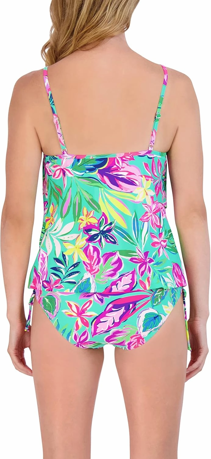 Stella Parker Women's Tankini Quick Dry, Tummy Control, 2 Piece Swimsuit Set, Adjustable, Bathing Suits
