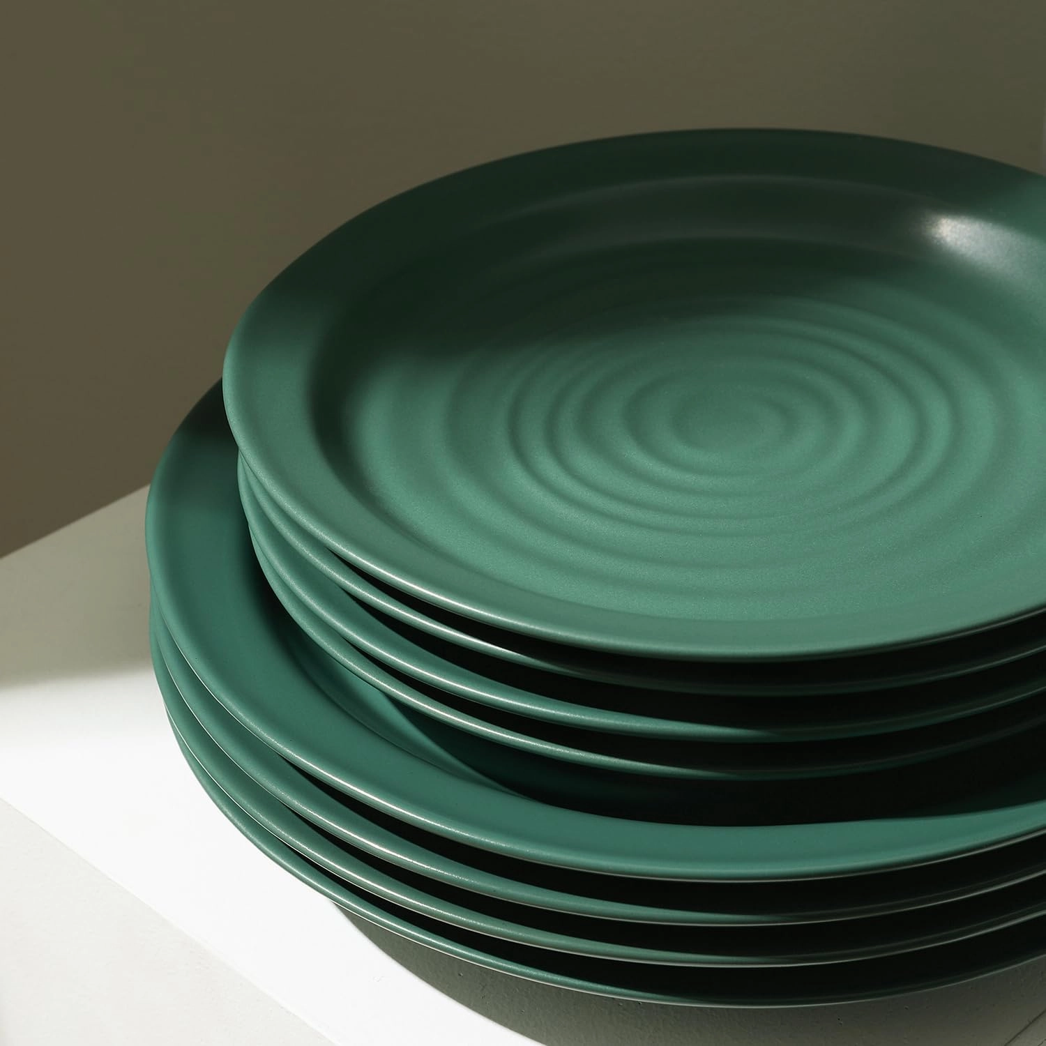 Stone Lain Orbit 16-Piece Dinnerware Set Stoneware, Green