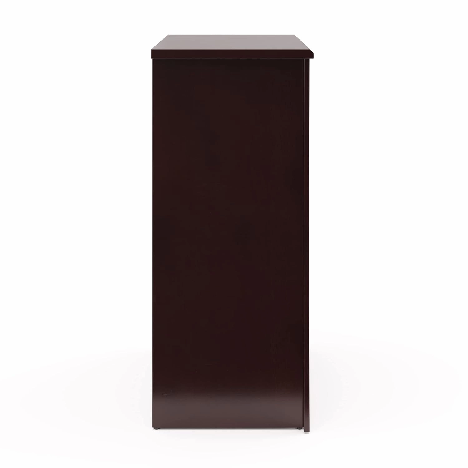 Storkcraft Crescent 4 Drawer Chest (Espresso) – GREENGUARD Gold Certified, Easy-to-Match Chest of Drawers for Nursery and Kids Bedroom, Dresser Organizer for Children’s Bedroom