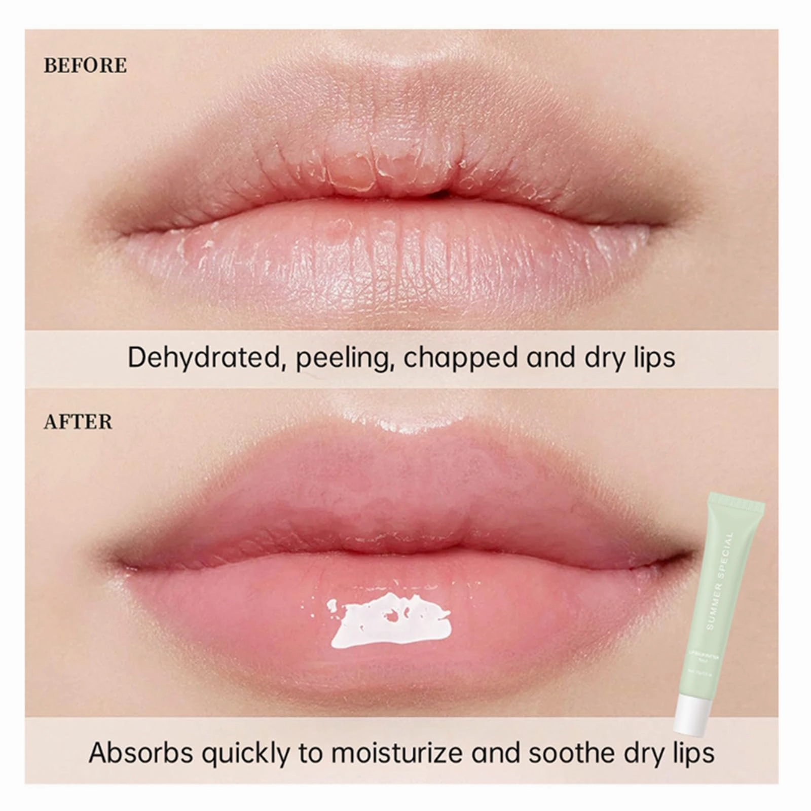 Summer Special Lip Balm, Summer Special Lip Butter Balm 4 Color Lip Butter Balm for Hydration & Shine summer lip balm mini for Shine Hydration Sheer Tinted Soothing Lip Care (Cake 2PCS)