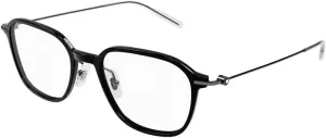 Sunglasses Montblanc MB 0207 O- 001 Black/Transparent Gunmetal