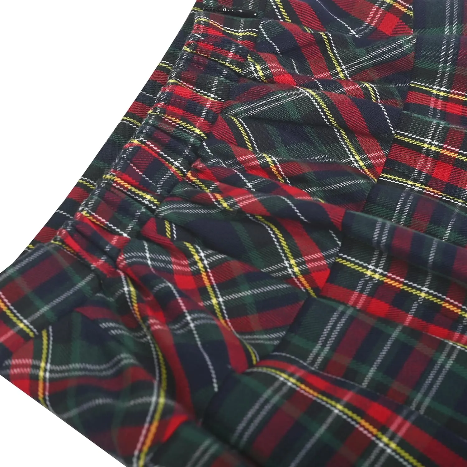 Sunny Fashion Girls Skirt Back School Uniform Red Tartan Skirt Size 4-14