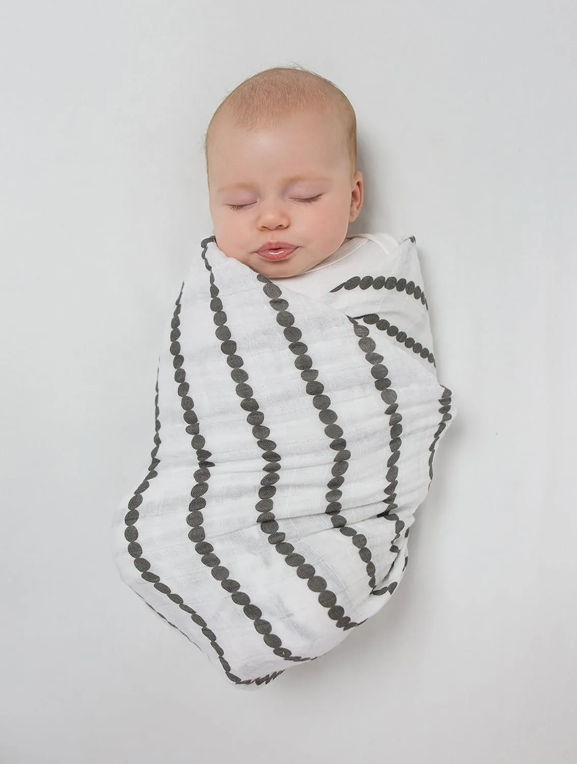 SwaddleDesigns Cotton Muslin Swaddle Blankets, Set of 4, Receiving Blankets for Baby Boys & Girls, Best Shower Gift, 46x46 inches, Gold & Graphite