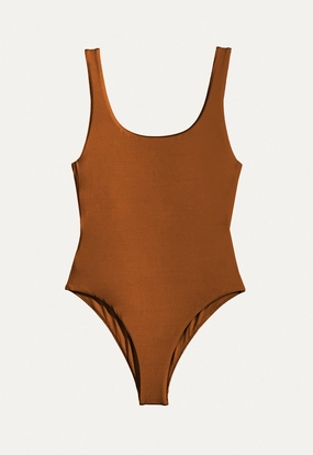 Swimsuit "Zephyr" copper shine