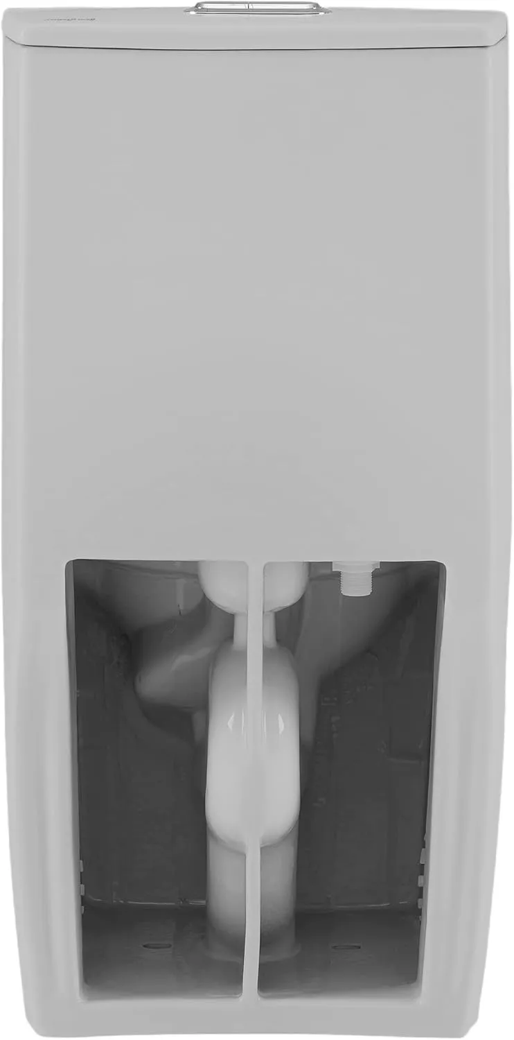 Swiss Madison St. Tropez SM-1T254MB One-Piece Elongated Toilet Vortex Dual-Flush 1.1/1.6 gpf with Comfort Chair Seat ADA Height in Matte Gray