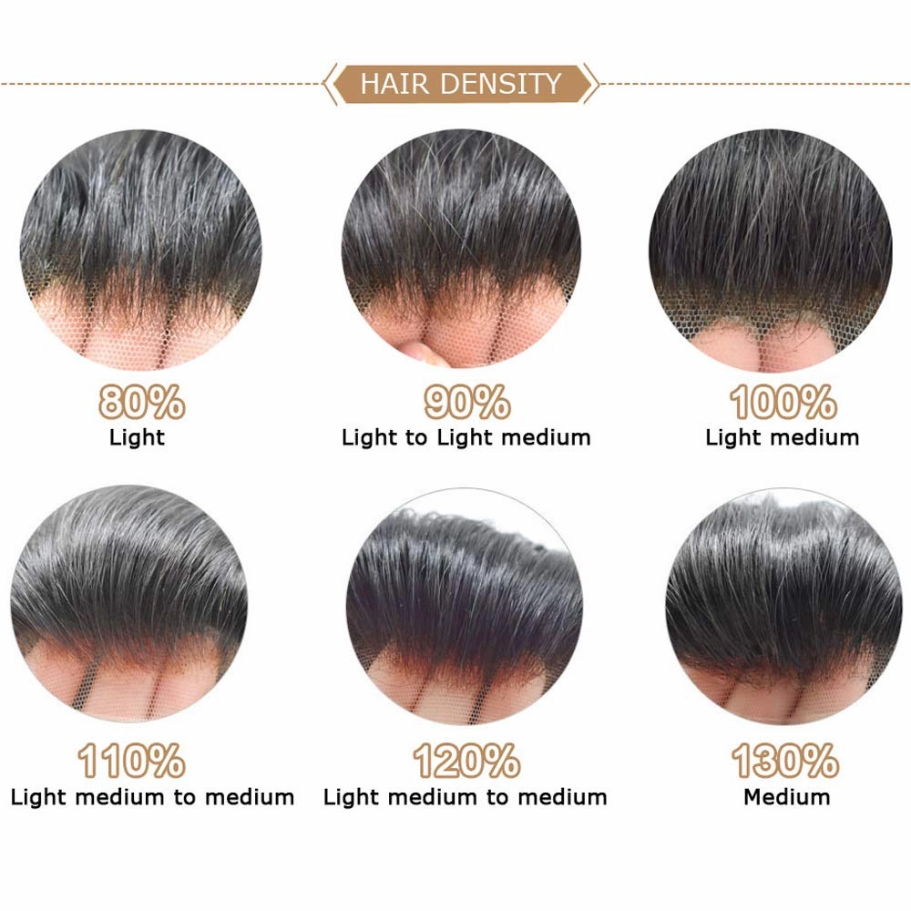 Swiss Lace Toupee Human Hair Bleached Knot Toupee For Men Lace Front Hairpiece Mens Hair Replacement Protesis Capilar Para Hombre 7X9#1710#17 Dark Ash Blonde 10% Grey 100% Density