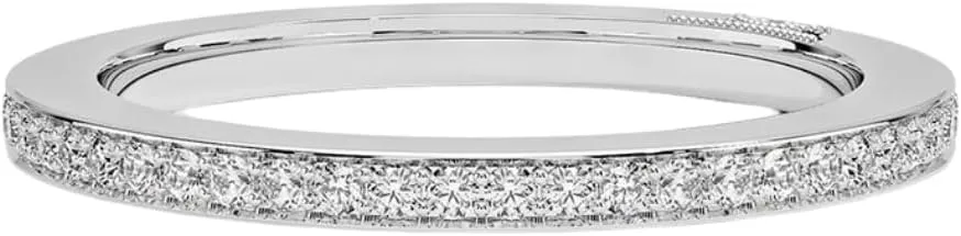 Tacori Dantela IGI Certified Lab Grown Diamond Eternity Ring With VVS1-2 E-F Colour Clarity, 10K 14K 18K Solid Gold Ring for Men & Women, A Sign of your Love.