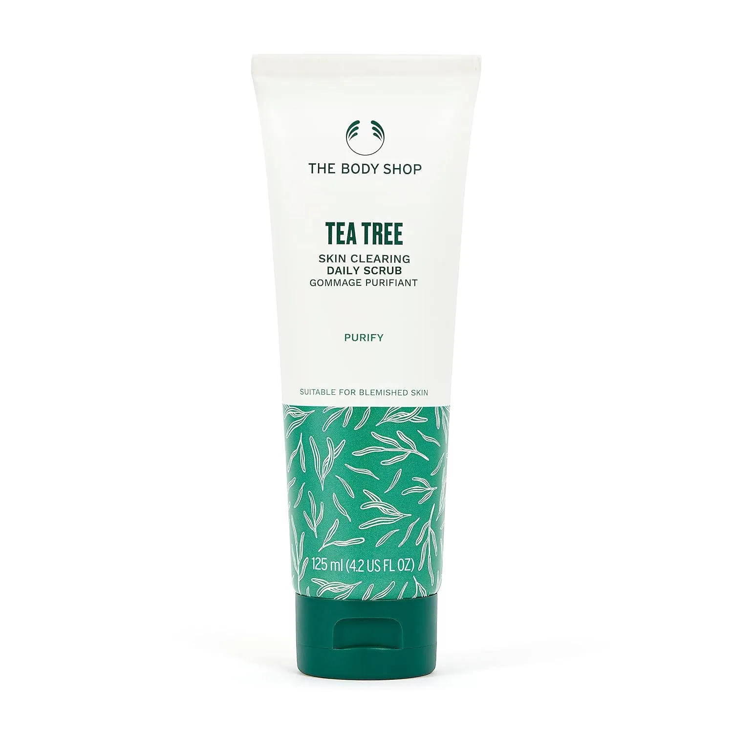 The Body Shop Tea Tree Skin Clearing Daily Face Scrub - Exfoliating and Purifying For Blemished Skin - Vegan - 4.2 Fl Oz