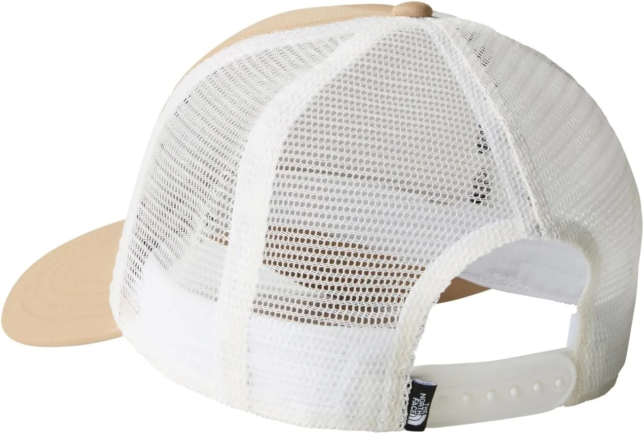 THE NORTH FACE Logo Trucker Hat, Khaki Stone/TNF White, One Size