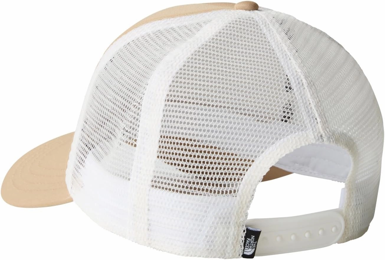 THE NORTH FACE Logo Trucker Hat, Khaki Stone/TNF White, One Size
