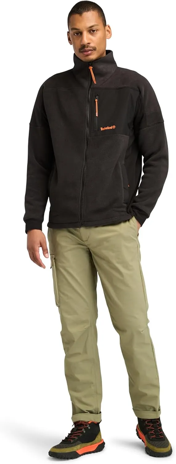 Timberland Men's Polartec Mix Media Full Zip Fleece