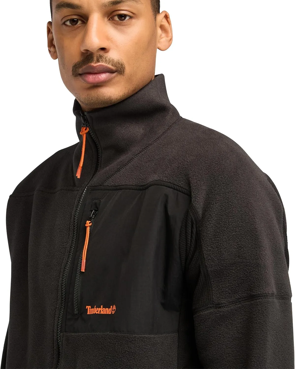 Timberland Men's Polartec Mix Media Full Zip Fleece