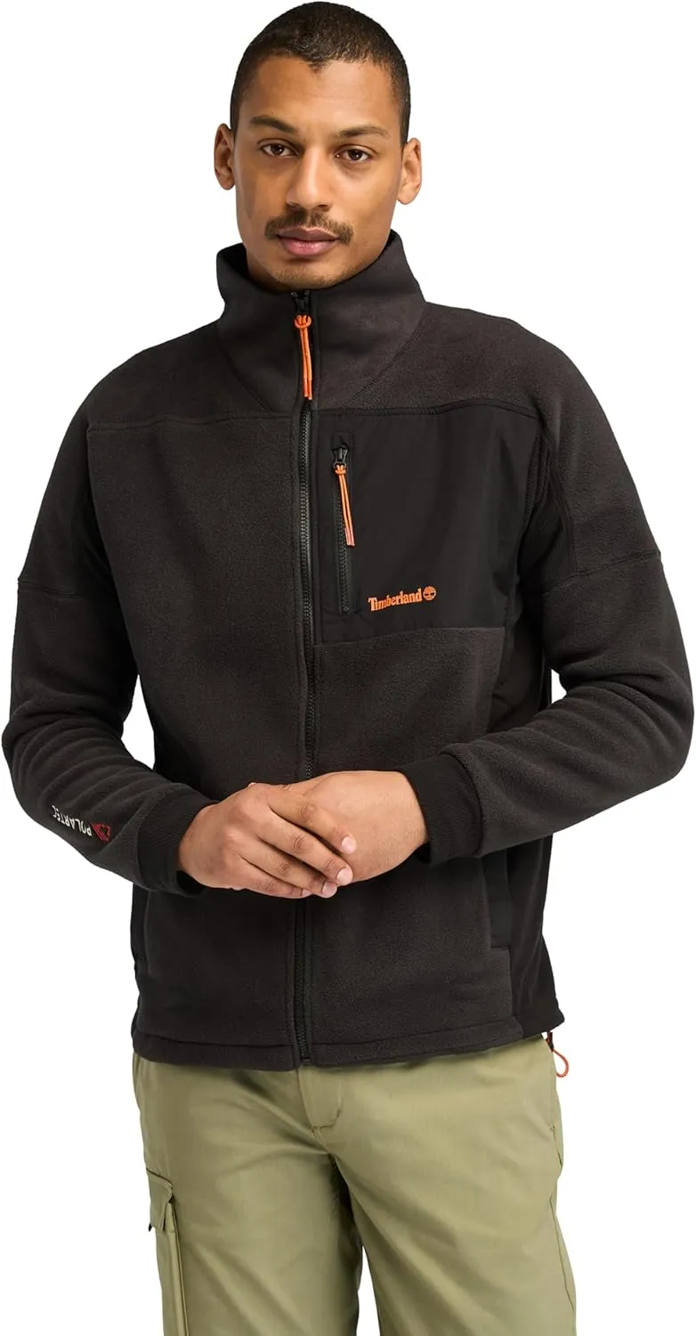 Timberland Men's Polartec Mix Media Full Zip Fleece